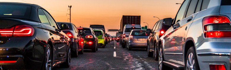 busy highway traffic