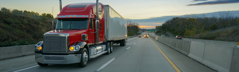 truck on highway