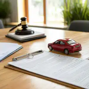 A car accident claims document