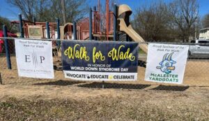 Edwards & Patterson walk for wade banner