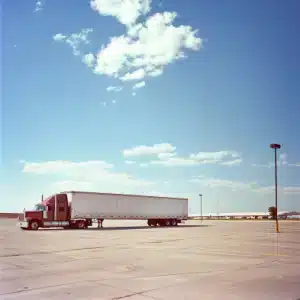 A cargo truck