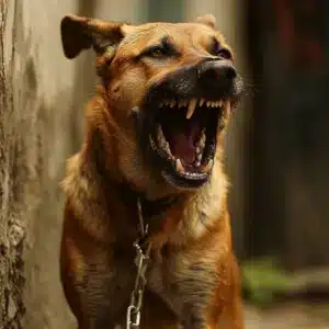 A barking dog