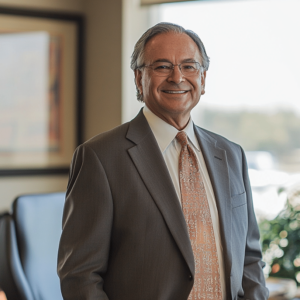 A Tulsa concussion attorney in his office